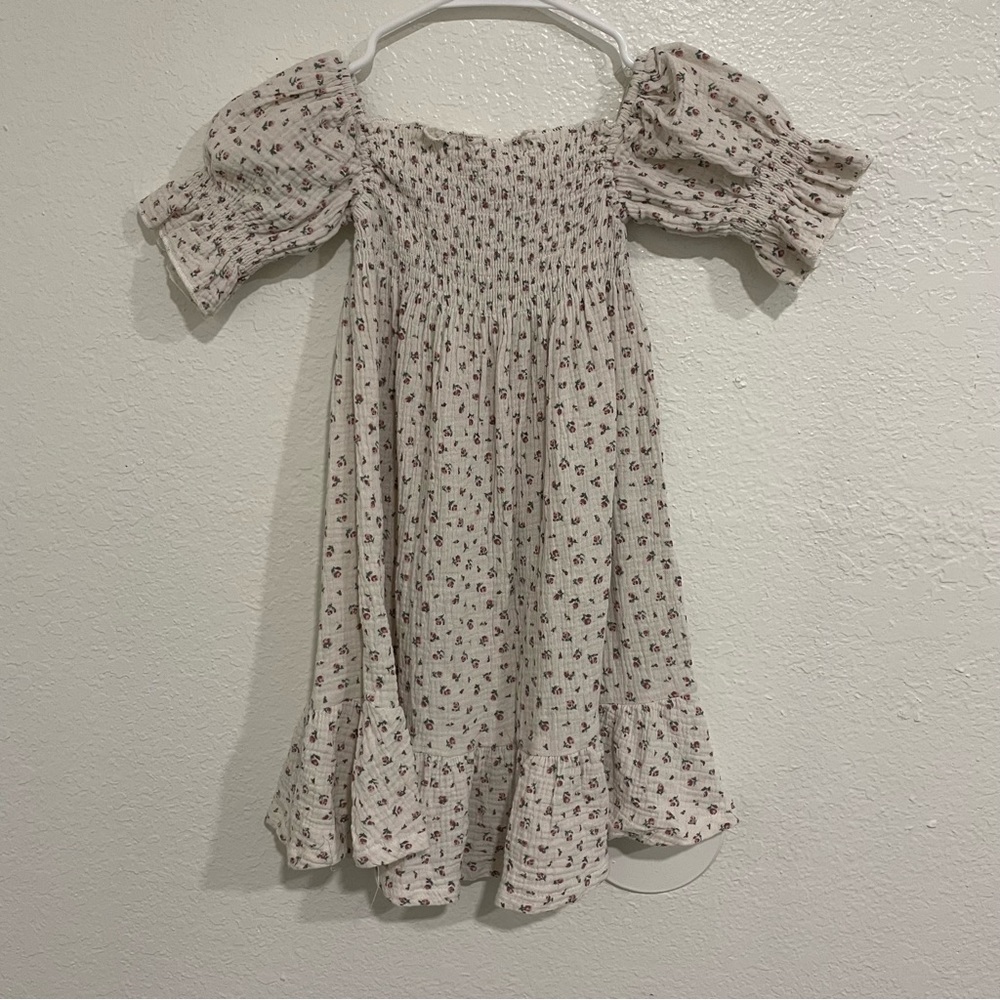 &merci Girls Floral Peasant Sleeve Dress